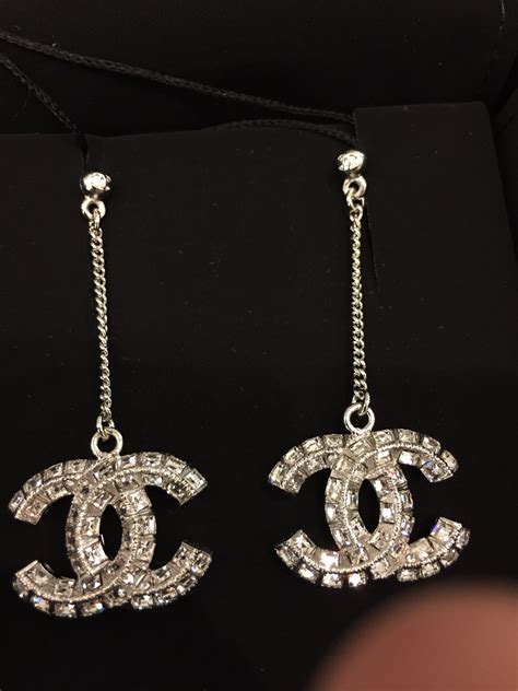 fake chanel drop earrings|knockoff Chanel earrings.